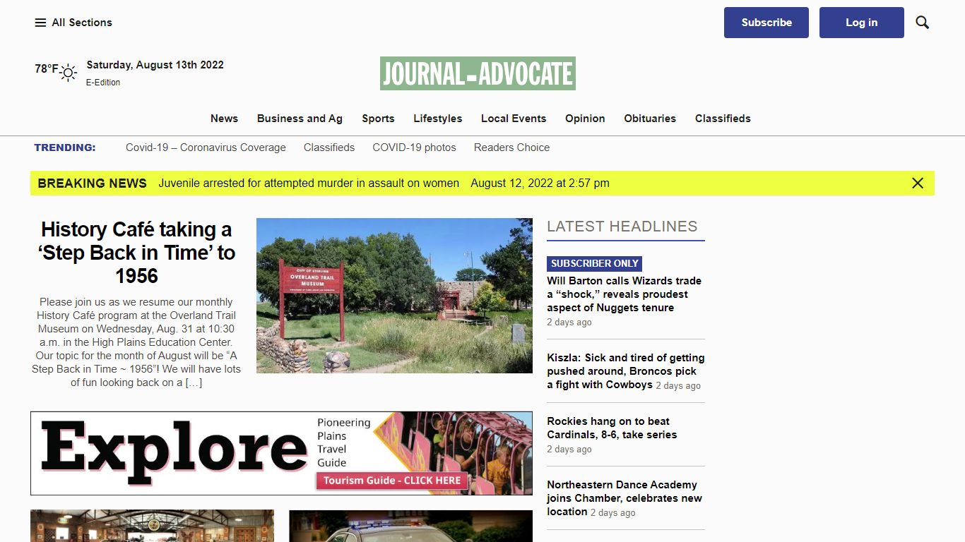 Sterling Journal-Advocate – Sterling, Colorado News ...